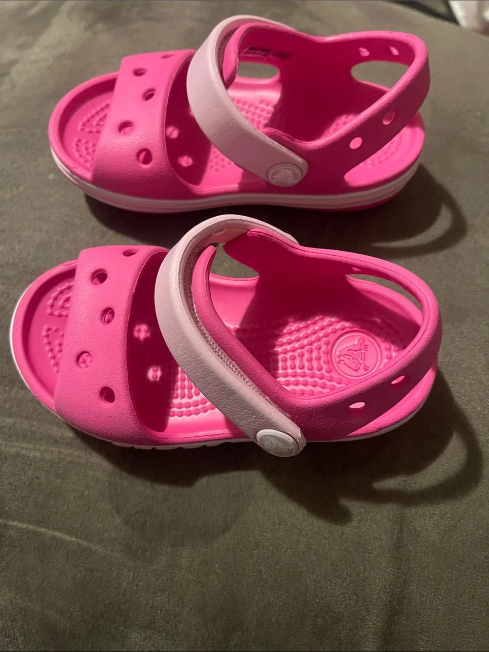 Crocs Kids' Pink Adjustable Strap Sandals Size C 6